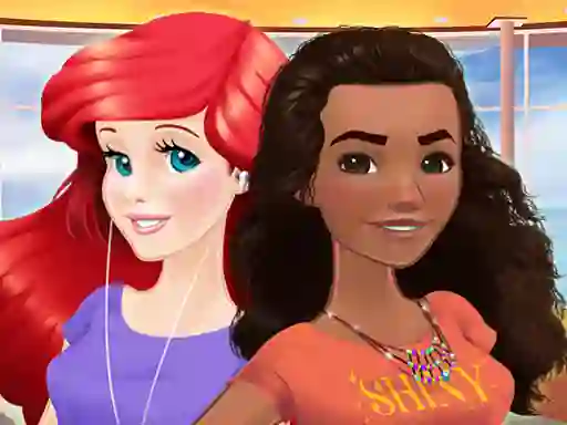Spel Ariel and Moana Princess on Vacation aanlyn