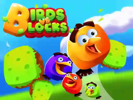 Spel Birds vs Blocks aanlyn