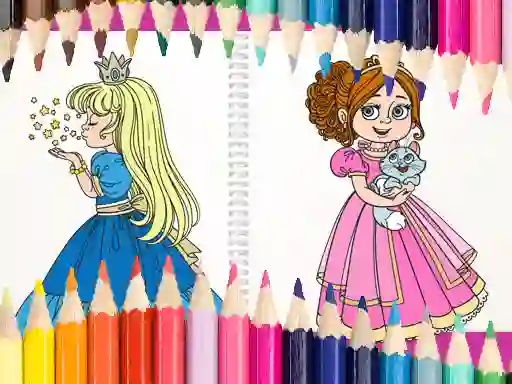 Spel Beautiful Princess Coloring Book aanlyn
