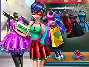 Spel Dotted girl realife shopping aanlyn