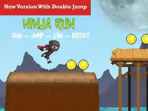 Spel Ninja Run Double Jump aanlyn