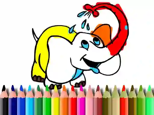 Spel Back To School: Elephant coloring aanlyn