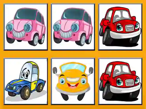 Spel Funny Cars Memory aanlyn