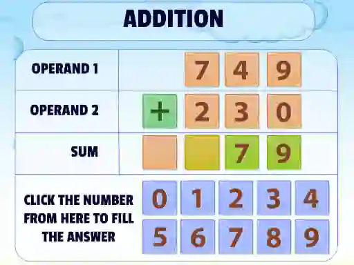 Spel Addition Practice aanlyn