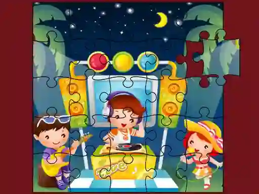 Spel Cute Little Kids Jigsaw aanlyn