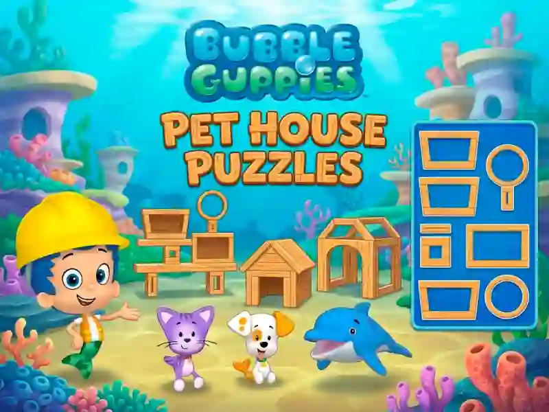 Spel Bubble Guppies Pet House Puzzles aanlyn