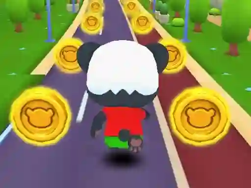 Spel Panda Subway Run aanlyn
