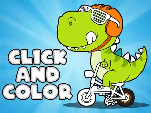 Spel Click And Color Dinosaurs aanlyn