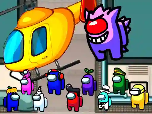 Spel Among us airship slings aanlyn