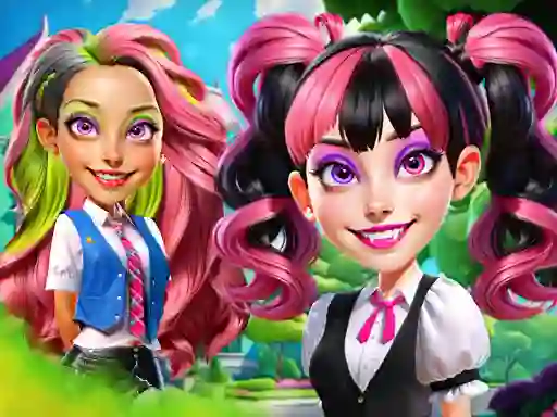 Spel Princesses at Horror School aanlyn