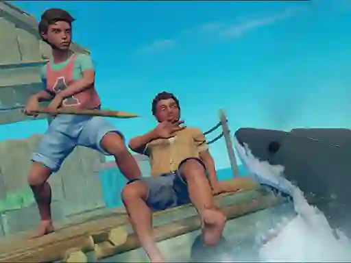 Spel Raft World aanlyn