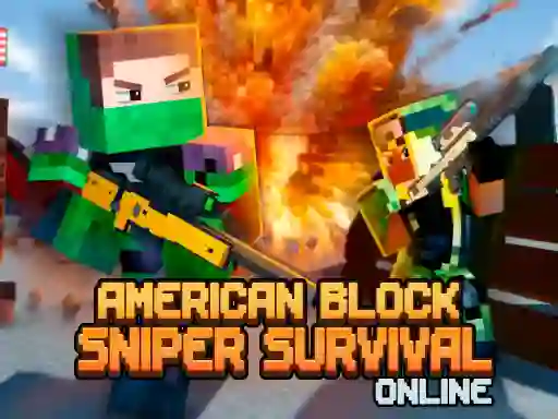 Spel American Block Sniper Survival Online aanlyn