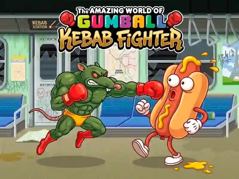 Spel The Amazing World of Gumball Kebab Fighter aanlyn