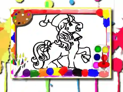 Spel Horse Coloring Book aanlyn