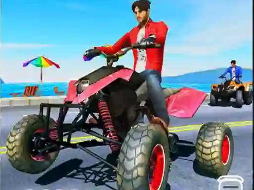 Spel Quad Bike Traffic Racing Mania aanlyn