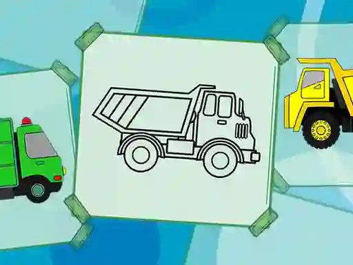 Spel Truck Coloring Book aanlyn