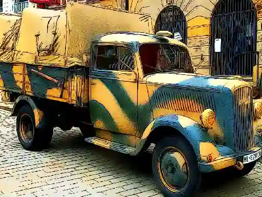 Spel Army Trucks Jigsaw aanlyn