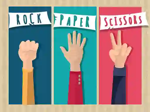 Spel Rock Paper Scissors aanlyn