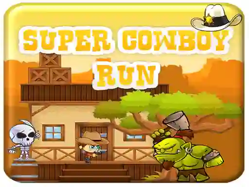 Spel Super Cowboy Run aanlyn