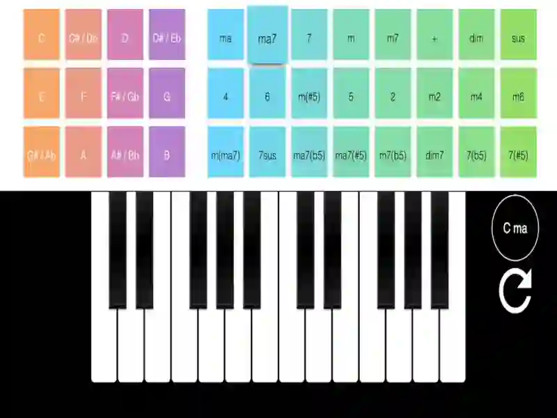 Spel Real Piano Online aanlyn