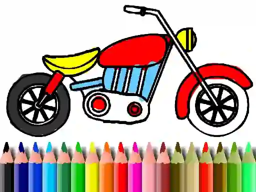 Spel Back To School: Motorbike Coloring aanlyn