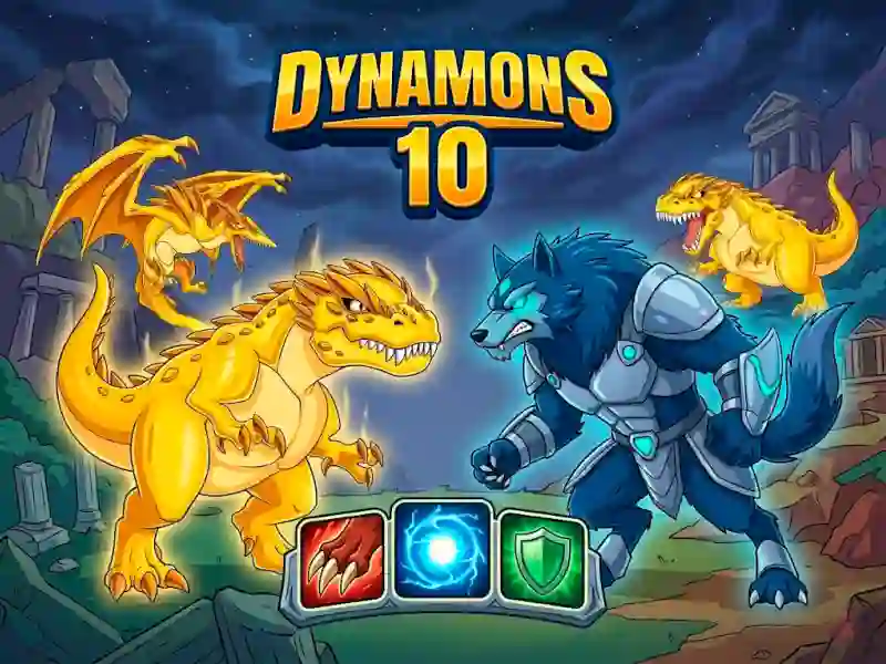 Spel Dynamons 10 aanlyn
