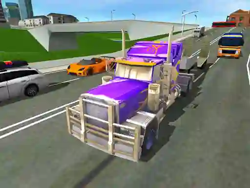 Spel Euro Truck Driving Simulator 2018 3D aanlyn