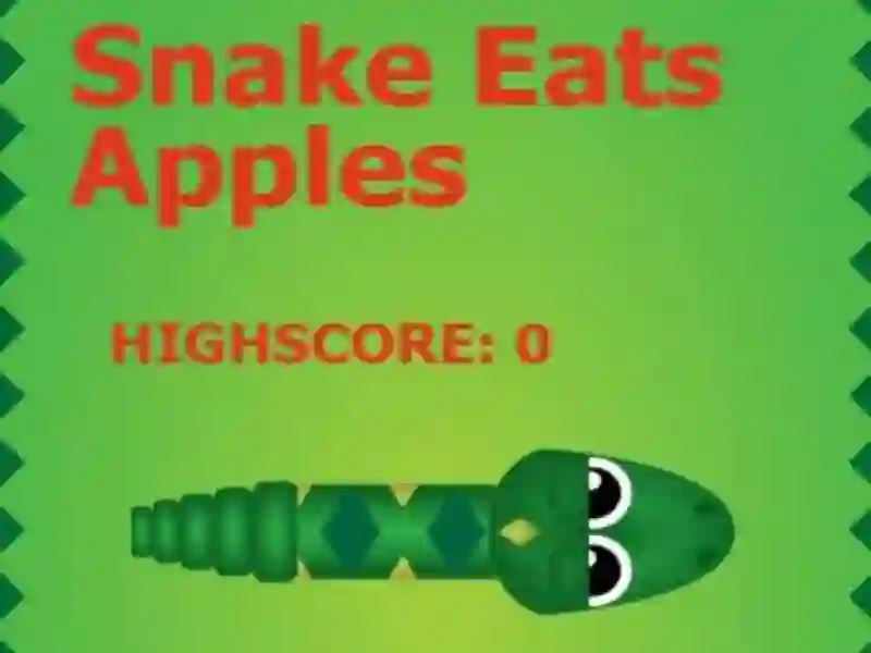 Spel Snake Eats Apples aanlyn