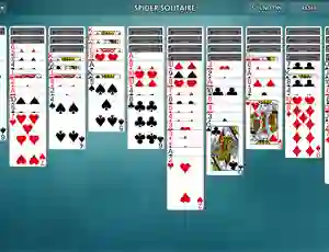 Spel Spider Solitaire aanlyn