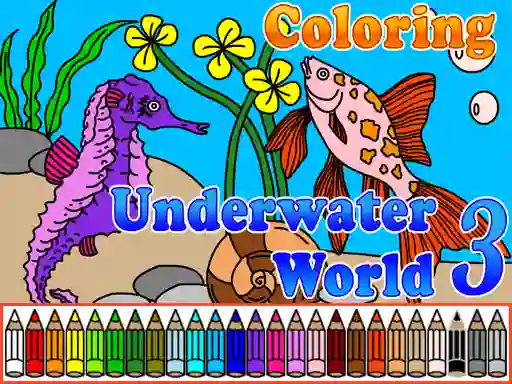Spel Сoloring Underwater World 3 aanlyn