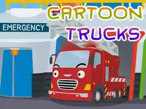 Spel Cartoon Trucks Jigsaw aanlyn