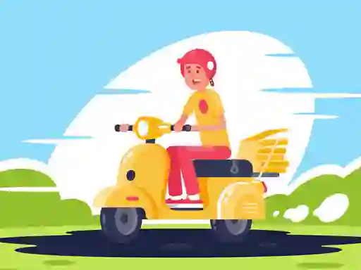 Spel City Scooter Rides Jigsaw aanlyn