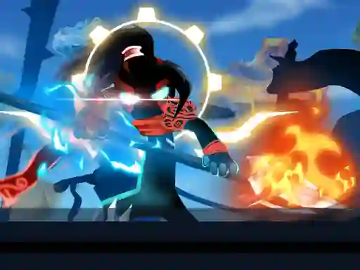 Spel Stickman Hero Fight aanlyn
