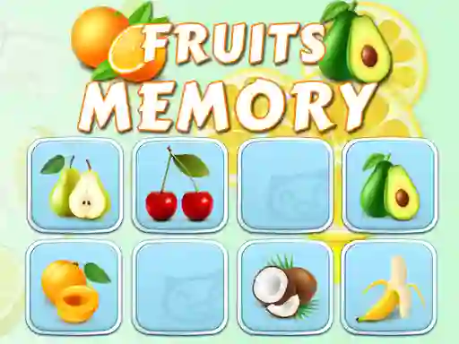 Spel Fruits Memory aanlyn