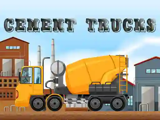 Spel Cement Trucks Hidden Objects aanlyn