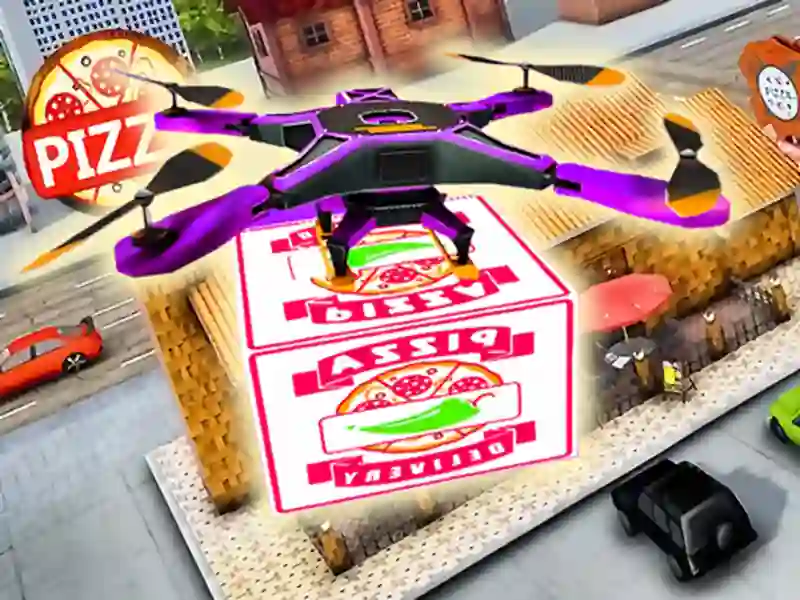Spel Drone Pizza Delivery Simulator aanlyn