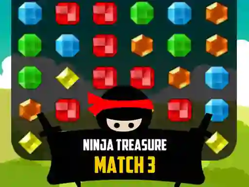 Spel Ninja Treasure Match 3 aanlyn