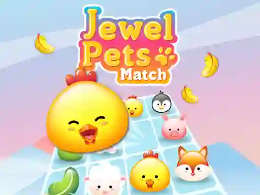 Spel Jewel Pets Match aanlyn