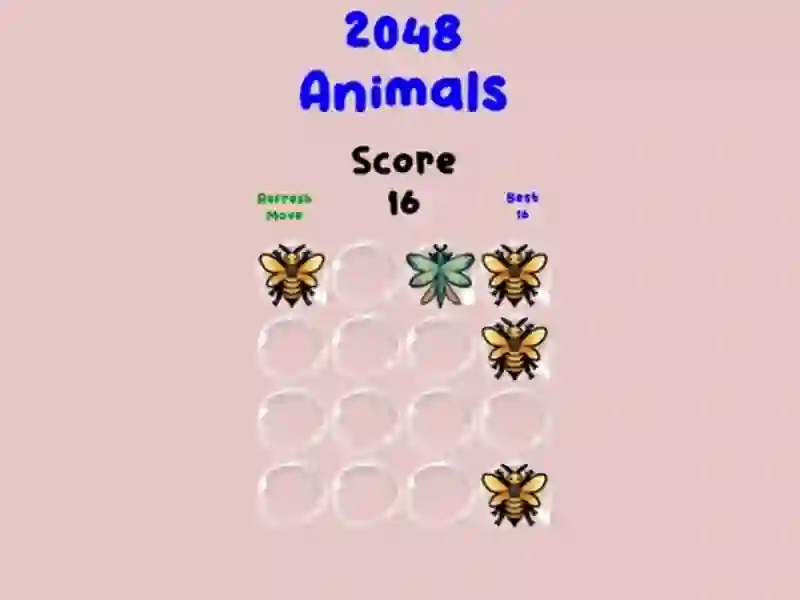 Spel 2048 Animals aanlyn