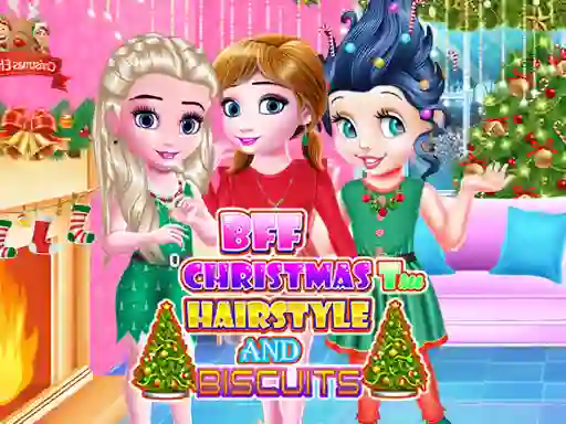 Spel BFF Christmas Tree Hairstyle and Biscuits aanlyn