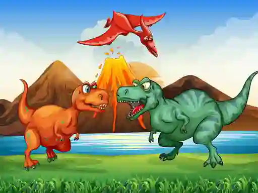 Spel Colorful Dinosaurs Match 3 aanlyn