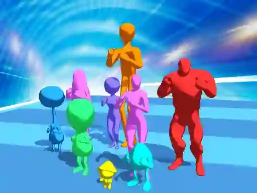 Spel Stickman Crowd Fight aanlyn