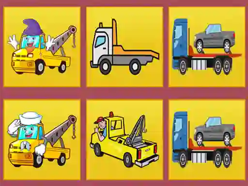 Spel Tow Trucks Memory aanlyn