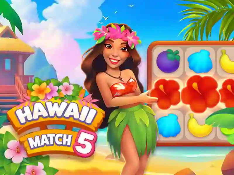 Spel Hawaii Match 5 aanlyn