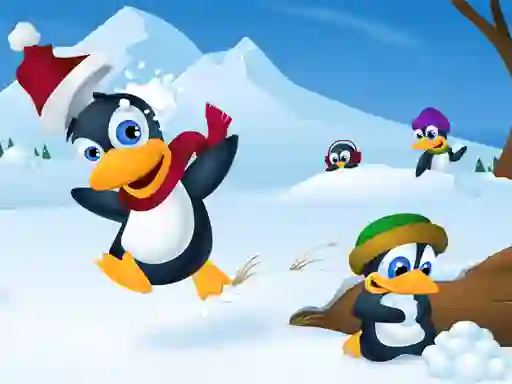 Spel Cute Penguin Slide aanlyn