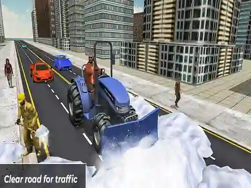 Spel Grand Snow Clean Road Driving Simulator aanlyn