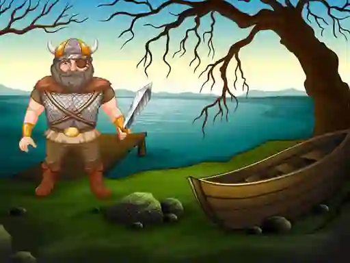 Spel Viking Warrior Battle: Puzzle aanlyn