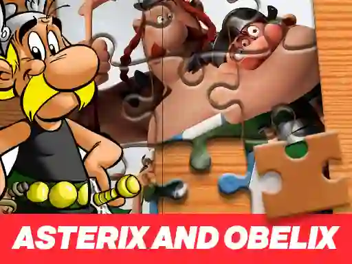 Spel Asterix and Obelix Jigsaw Puzzle aanlyn