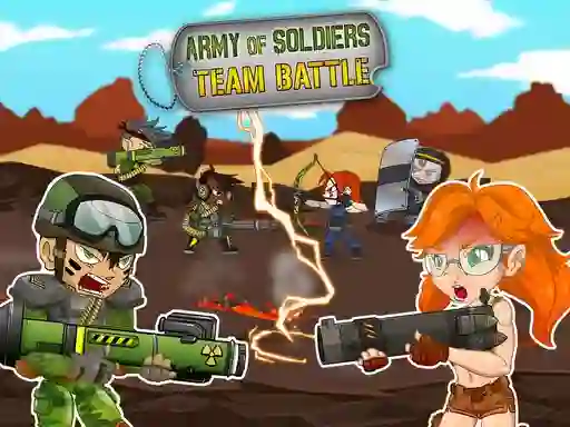 Spel Army of soldiers: Team Battle aanlyn