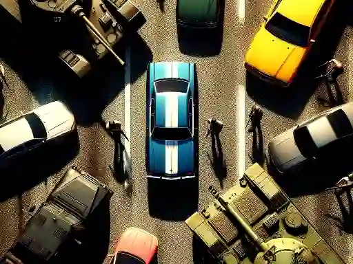 Spel GTA Car Rush aanlyn